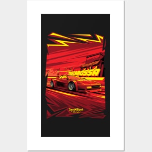 Testarossa Red theme Posters and Art